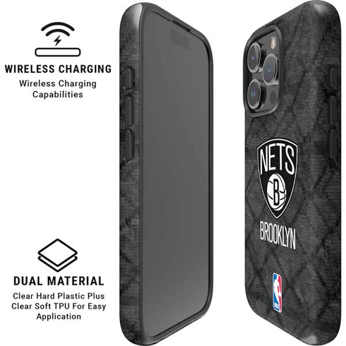 NBA Brooklyn Nets Dark Rust iPhone 16 Pro Magsafe Impact Case